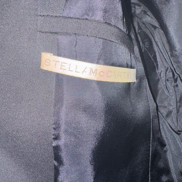 Stella McCartney Womens Black Tailored Blazer 98% Wool Blend Size 38 - Picture 3 of 10
